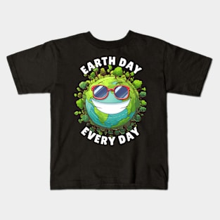 Earth Day Every Day, Don't Be Trashy Respect Your Mother Earth Kids T-Shirt